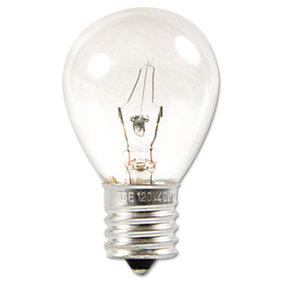 Incandescent S11 Appliance Light Bulb, 40 W, Clear OrdermeInc OrdermeInc