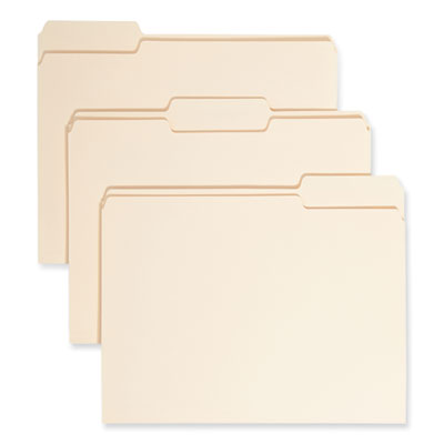 SMEAD MANUFACTURING CO. Manila File Folders, 1/3-Cut Tabs: Assorted, Letter Size, 0.75" Expansion, Manila, 24/Pack - OrdermeInc