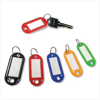 Honeywell Colored Key Tags, Plastic, 0.9 x 2, Assorted, 20/Pack - OrdermeInc