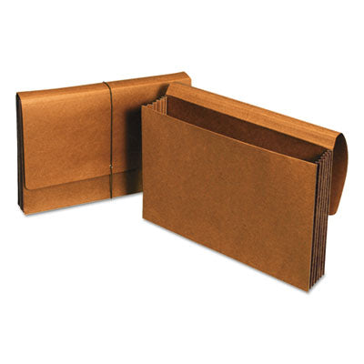 Universal® Extra Wide Expanding Wallets, 5.25" Expansion, 1 Section, Elastic Cord Closure, Legal Size, Redrope - OrdermeInc