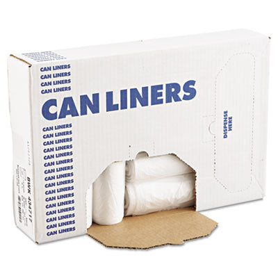 HERITAGE High-Density Can Liners with AccuFit Sizing, 23 gal, 14 mic, 29" x 45", Natural, 25 Bags/Roll, 10 Rolls/Carton - OrdermeInc