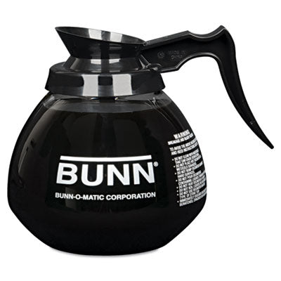 BUNN-O-MATIC 64 oz. Glass Decanter, Black Handle - OrdermeInc