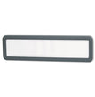 Universal® Recycled Cubicle Nameplate with Rounded Corners, 9 x 2.5, Charcoal - OrdermeInc
