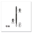 uniball® AIR Porous Gel Pen, Stick, Medium 0.7 mm, Black Ink, Black Barrel, 3/Pack - OrdermeInc