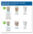 DIXIE FOOD SERVICE PerfecTouch Paper Hot Cups, 8 oz, Coffee Haze Design, 50/Sleeve, 20 Sleeves/Carton - OrdermeInc