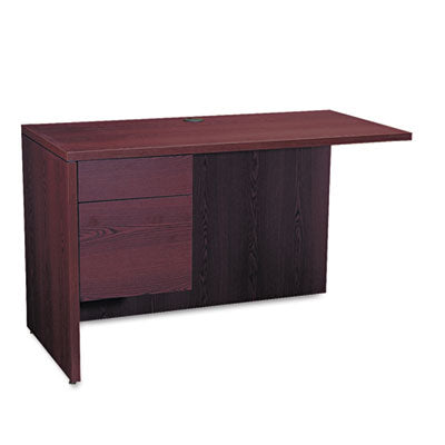 10500 Series L Workstation Return, 3/4 Height Left Ped, 48w x 24d x 29.5h, Mahogany OrdermeInc OrdermeInc