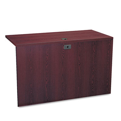 10500 Series L Workstation Return, 3/4 Height Left Ped, 48w x 24d x 29.5h, Mahogany OrdermeInc OrdermeInc