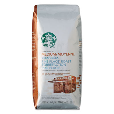 STARBUCKS COFFEE COMPANY Coffee, Ground, Pike Place Decaf, 1lb Bag - OrdermeInc