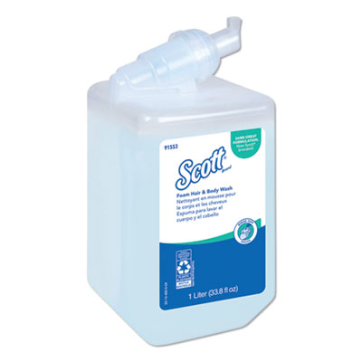 Scott® Pro Foam Hair and Body Wash, Floral, 1,000 mL, Refill, 6/Carton OrdermeInc OrdermeInc
