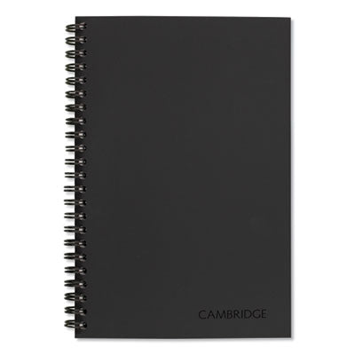 Cambridge® Wirebound Guided QuickNotes Notebook, 1-Subject, List-Management Format, Dark Gray Cover, (80) 8 x 5 Sheets - OrdermeInc