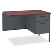 Metro Classic Series Workstation Return, Right, 42w x 24d x 29.5h, Mahogany/Charcoal OrdermeInc OrdermeInc