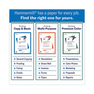 HAMMERMILL/HP EVERYDAY PAPERS Fore Multipurpose Print Paper, 96 Bright, 24 lb Bond Weight, 11 x 17, White, 500/Ream - OrdermeInc