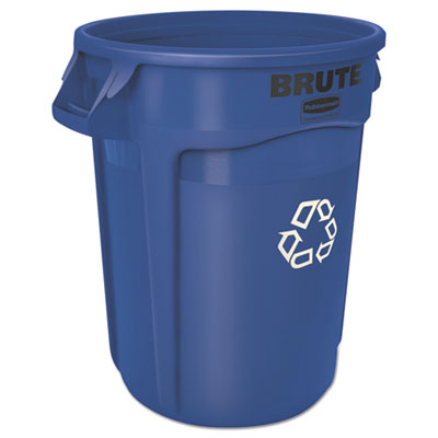 Rubbermaid® Commercial Brute Recycling Container, 32 gal, Polyethylene, Blue OrdermeInc OrdermeInc