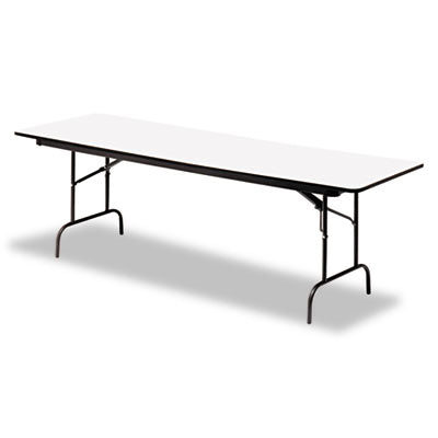 OfficeWorks Commercial Wood-Laminate Folding Table, Rectangular, 60" x 30" x 29", Gray/Charcoal OrdermeInc OrdermeInc
