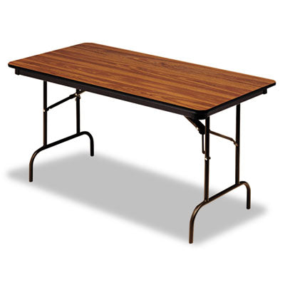 OfficeWorks Commercial Wood-Laminate Folding Table, Rectangular, 96" x 30" x 29", Oak OrdermeInc OrdermeInc