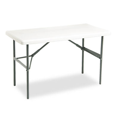 IndestrucTable Classic Folding Table, Rectangular, 48" x 24" x 29", Platinum OrdermeInc OrdermeInc