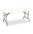 IndestrucTable Industrial Folding Table, Rectangular, 60" x 30" x 29", Platinum OrdermeInc OrdermeInc