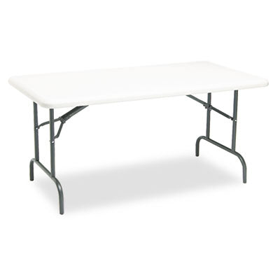 IndestrucTable Industrial Folding Table, Rectangular, 60" x 30" x 29", Platinum OrdermeInc OrdermeInc