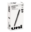 uniball® ONYX Roller Ball Pen, Stick, Fine 0.7 mm, Black Ink, Black Barrel, Dozen - OrdermeInc