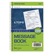 TOPS™ Spiralbound Message Book, Two-Part Carbonless, 5 x 4.25, 2 Forms/Sheet, 200 Forms Total - OrdermeInc