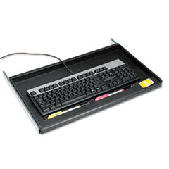 Innovera® Standard Underdesk Keyboard Drawer, 21.38"w x 12.88"d, Black OrdermeInc OrdermeInc