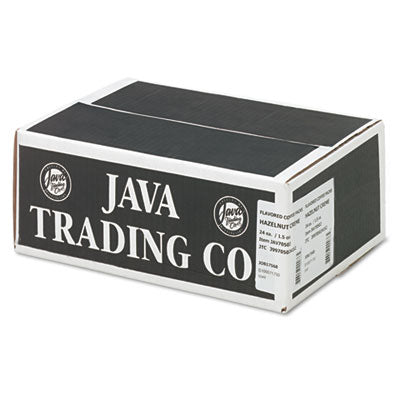 JAVA TRADING CO. Coffee Portion Packs, 1.5oz Packs, Hazelnut Creme, 24/Carton - OrdermeInc