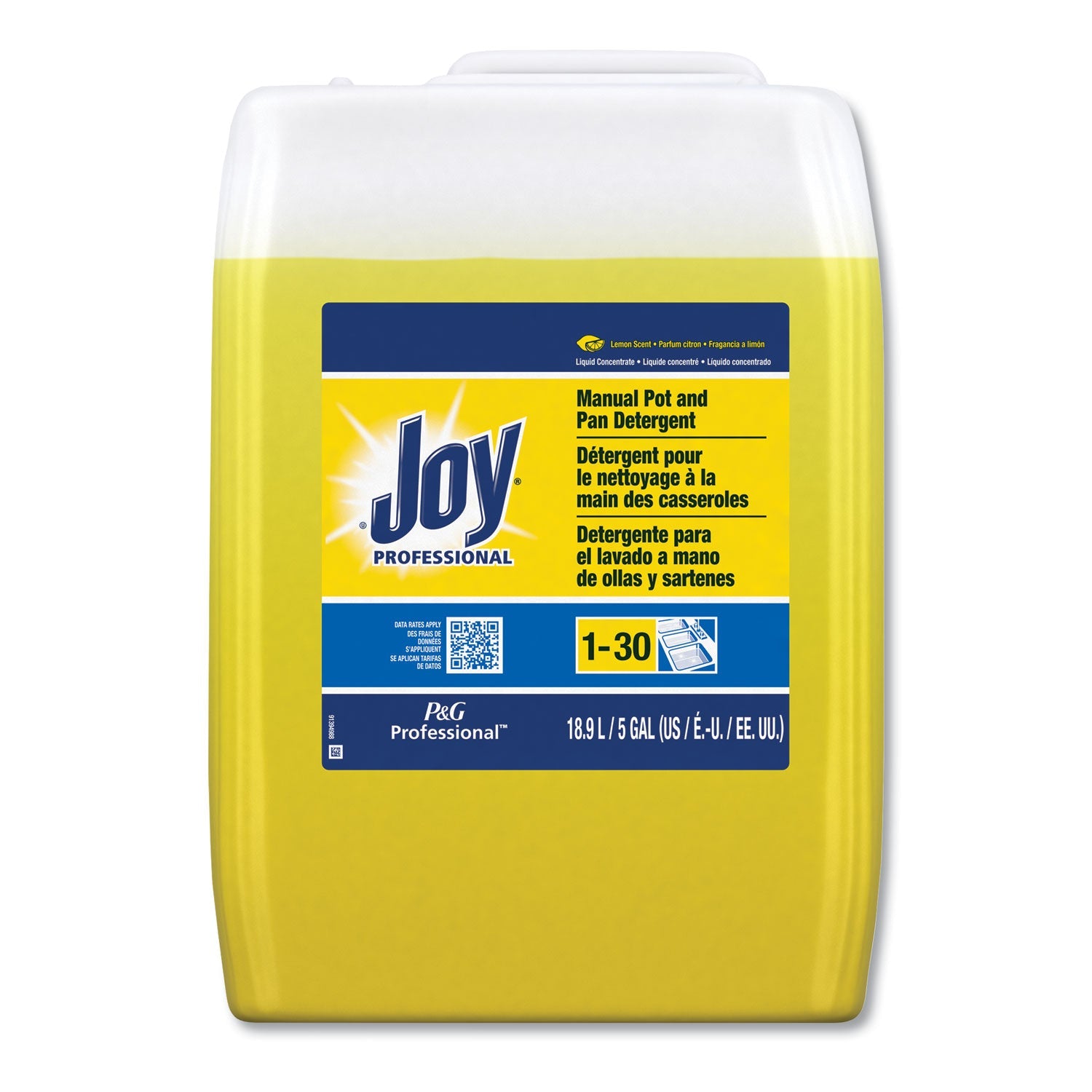 Dishwashing Liquid, Lemon Scent, 5 gal Cube - OrderMe