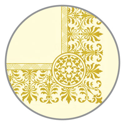 Premium Certificates, 8.5 x 11, Ivory/Gold with Fleur Gold Foil Border, 15/Pack - OrdermeInc