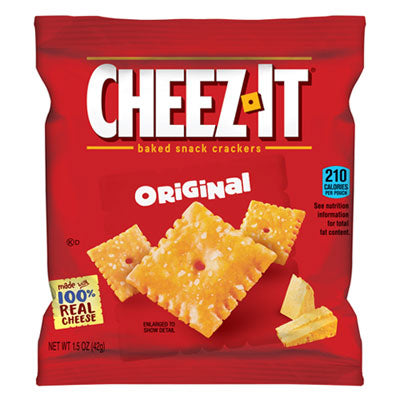 KELLOGG'S Cheez-It Crackers, 1.5 oz Single-Serving Snack Pack, 8/Box - OrdermeInc