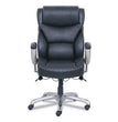 Emerson Big and Tall Task Chair, Supports Up to 400 lb, 19.5" to 22.5" Seat Height, Black Seat/Back, Silver Base OrdermeInc OrdermeInc