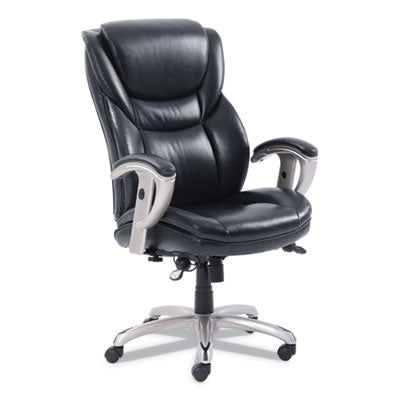 Emerson Executive Task Chair, Supports Up to 300 lb, 19" to 22" Seat Height, Black Seat/Back, Silver Base OrdermeInc OrdermeInc