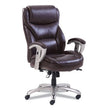 Emerson Big and Tall Task Chair, Supports Up to 400 lb, 19.5" to 22.5" Seat Height, Brown Seat/Back, Silver Base OrdermeInc OrdermeInc