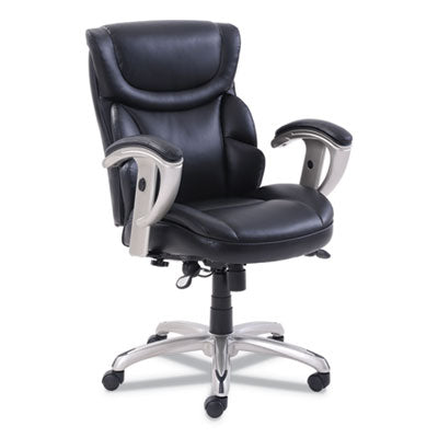 Emerson Task Chair, Supports Up to 300 lb, 18.75" to 21.75" Seat Height, Black Seat/Back, Silver Base OrdermeInc OrdermeInc