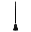 Rubbermaid® Commercial Lobby Pro Synthetic-Fill Broom, Synthetic Bristles, 37.5" Overall Length, Black - OrdermeInc