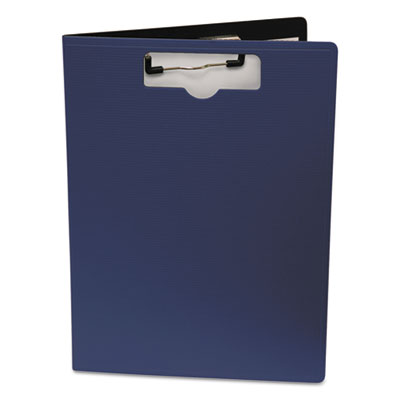 Mobile OPS® Portfolio Clipboard with Low-Profile Clip, Portrait Orientation, 0.5" Clip Capacity, Holds 8.5 x 11 Sheets, Blue - OrdermeInc