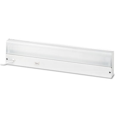 Low-Profile Under-Cabinet LED-Tube Light Fixture with (1) 9 W LED Tube, Steel Housing, 18.25" x 4" x 1.75", White - OrdermeInc