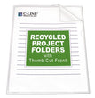 C-LINE PRODUCTS, INC Poly Project Folders, Letter Size, Clear, 25/Box - OrdermeInc