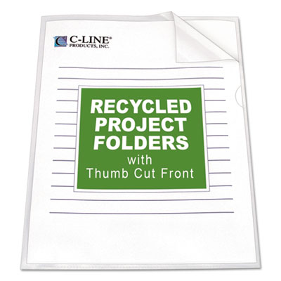 C-LINE PRODUCTS, INC Poly Project Folders, Letter Size, Clear, 25/Box - OrdermeInc