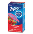 Ziploc® Double Zipper Storage Bags, 1 qt, 1.75 mil, 9.63" x 8.5", Clear, 9/Carton OrdermeInc OrdermeInc