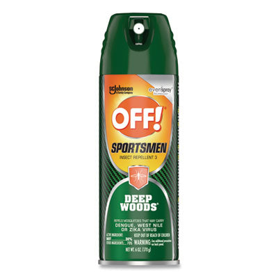 OFF!® Deep Woods Sportsmen Insect Repellent, 6 oz Aerosol Spray, 12/Carton - OrdermeInc