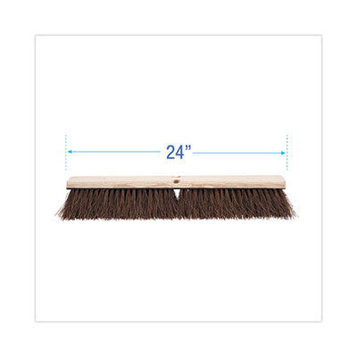 Boardwalk® Floor Brush Head, 3.25" Natural Palmyra Fiber Bristles, 24" Brush OrdermeInc OrdermeInc