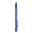 Pen-Style Permanent Marker, Fine Bullet Tip, Blue, Dozen OrdermeInc OrdermeInc