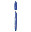 Pen-Style Permanent Marker, Fine Bullet Tip, Blue, Dozen OrdermeInc OrdermeInc