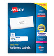 Easy Peel White Address Labels w/ Sure Feed Technology, Laser Printers, 1 x 4, White, 20/Sheet, 250 Sheets/Box OrdermeInc OrdermeInc