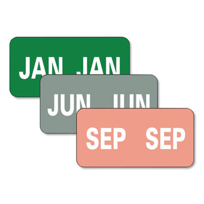 Monthly End Tab File Folder Labels, JAN-DEC, 0.5 x 1, Assorted, 25/Sheet, 120 Sheets/Box OrdermeInc OrdermeInc