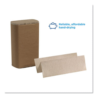Pacific Blue Basic M-Fold Paper Towels, 1-Ply, 9.2 x 9.4, Brown, 250/Pack, 16 Packs/Carton OrdermeInc OrdermeInc