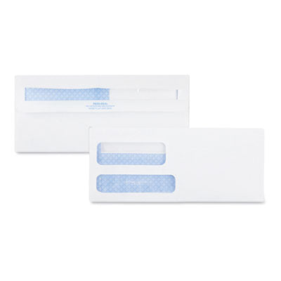 Double Window Redi-Seal Security-Tinted Envelope, #9, Commercial Flap, Redi-Seal Adhesive Closure, 3.88 x 8.88, White, 500/BX OrdermeInc OrdermeInc