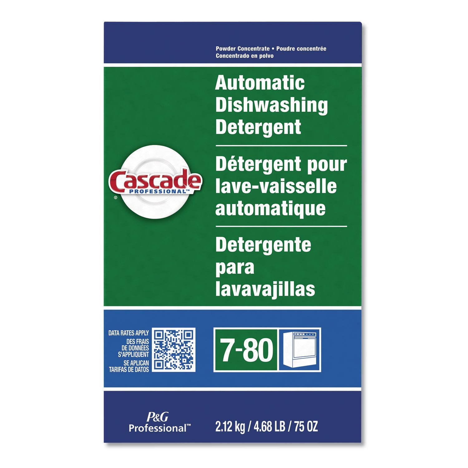 Automatic Dishwasher Detergent Powder, Fresh Scent, 75 oz Box - OrderMe