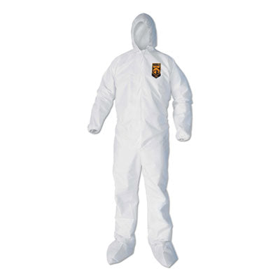 KleenGuard™ A40 Elastic-Cuff, Ankle, Hood and Boot Coveralls, 2X-Large, White, 25/Carton - OrdermeInc