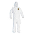 KleenGuard™ A40 Elastic-Cuff and Ankles Hooded Coveralls, X-Large, White, 25/Carton - OrdermeInc